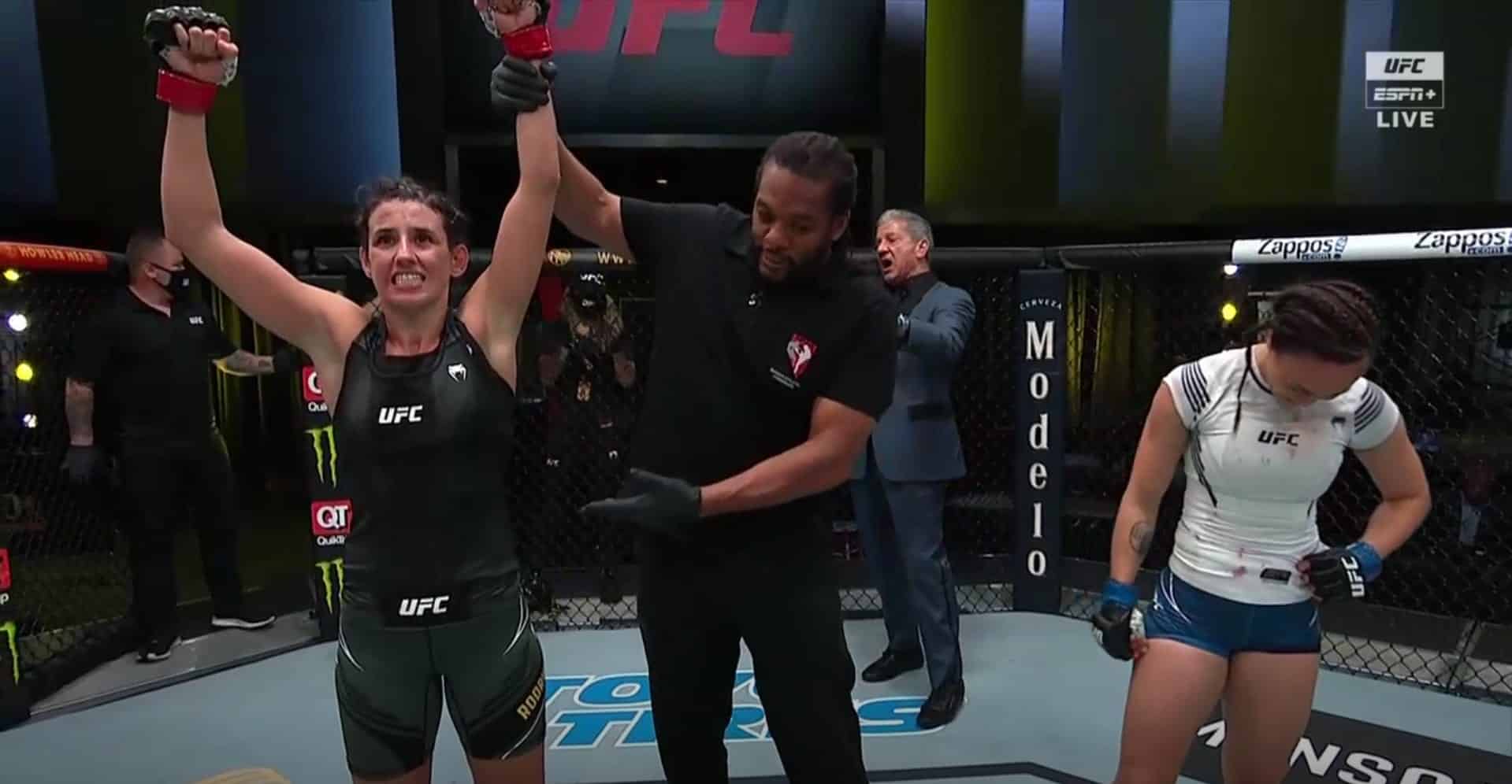 Marina Rodriguez Takes Decision Win Over Michelle Waterson After Early Striking Clinic - UFC Vegas 26 Highlights 1 Rodriguez