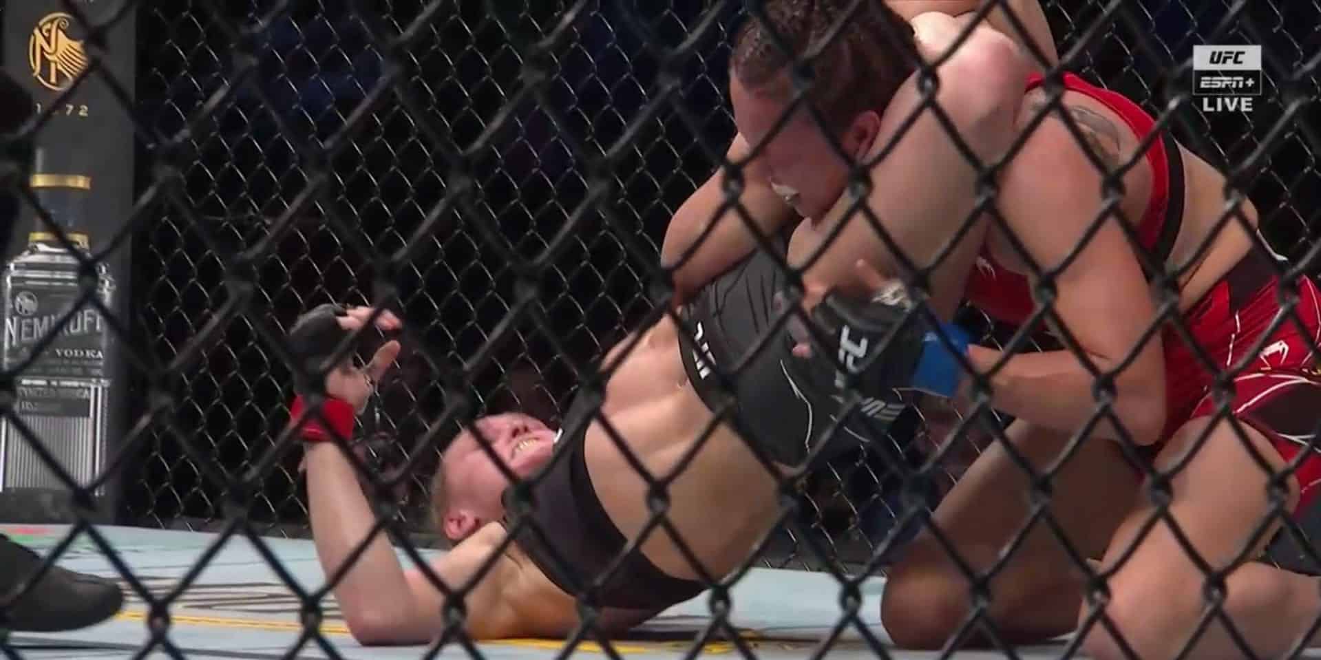 Andrea Lee Submits Antonina Shevchenko With Second Round Armbar - UFC 262 Highlights 1 Lee