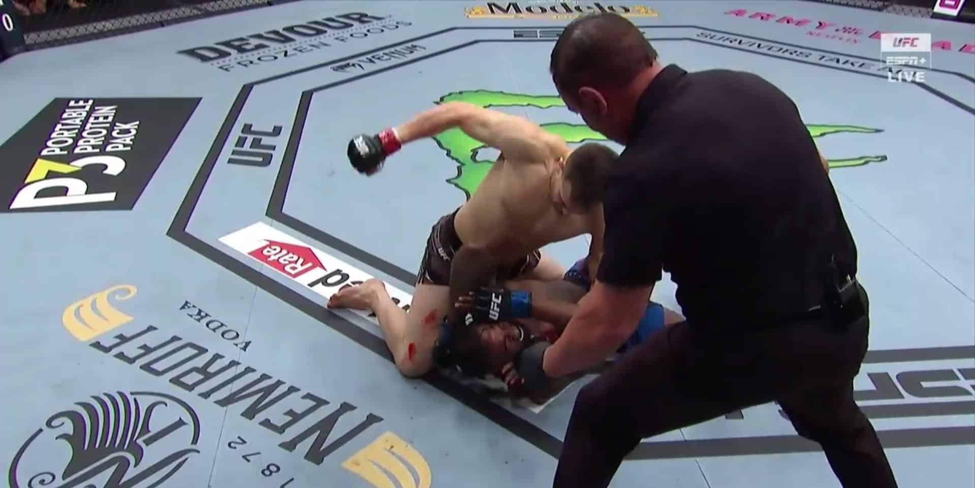 Jordan Wright Mauls Jamie Pickett On Route To First Round Knockout - UFC 262 Highlights 1 PSX 20210516 014358