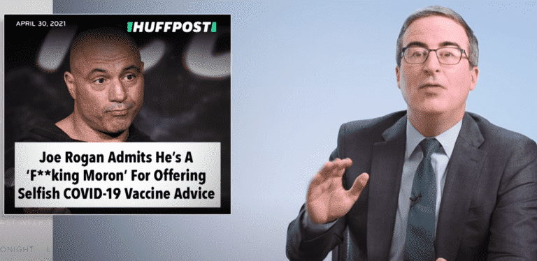John Oliver References ‘F*cking Moron’ Joe Rogan In Latest Vaccine Episode