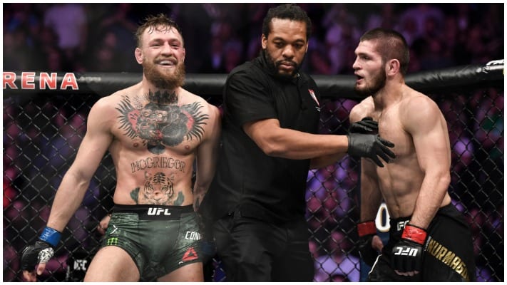 Herb Dean reflects on Khabib Nurmagomedov vs. Conor McGregor post-Fight brawl: 'Plenty of targets' 4 Conor McGregor