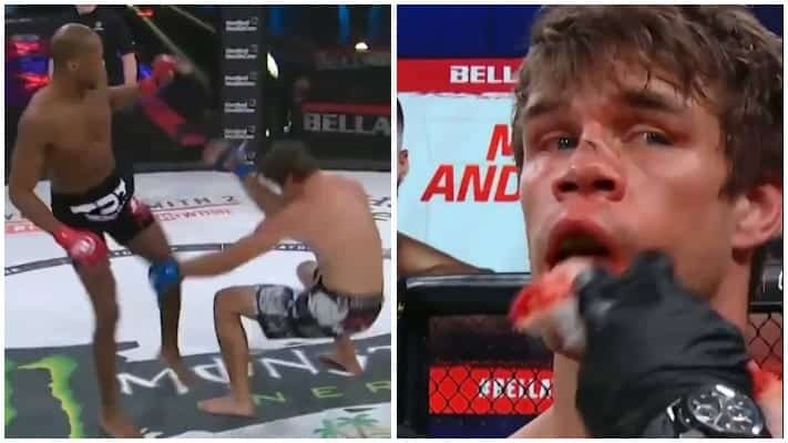 VIDEO | Michael Page Shatters Derek Anderson’s Nose With Brutal Kick 1 Michael Page