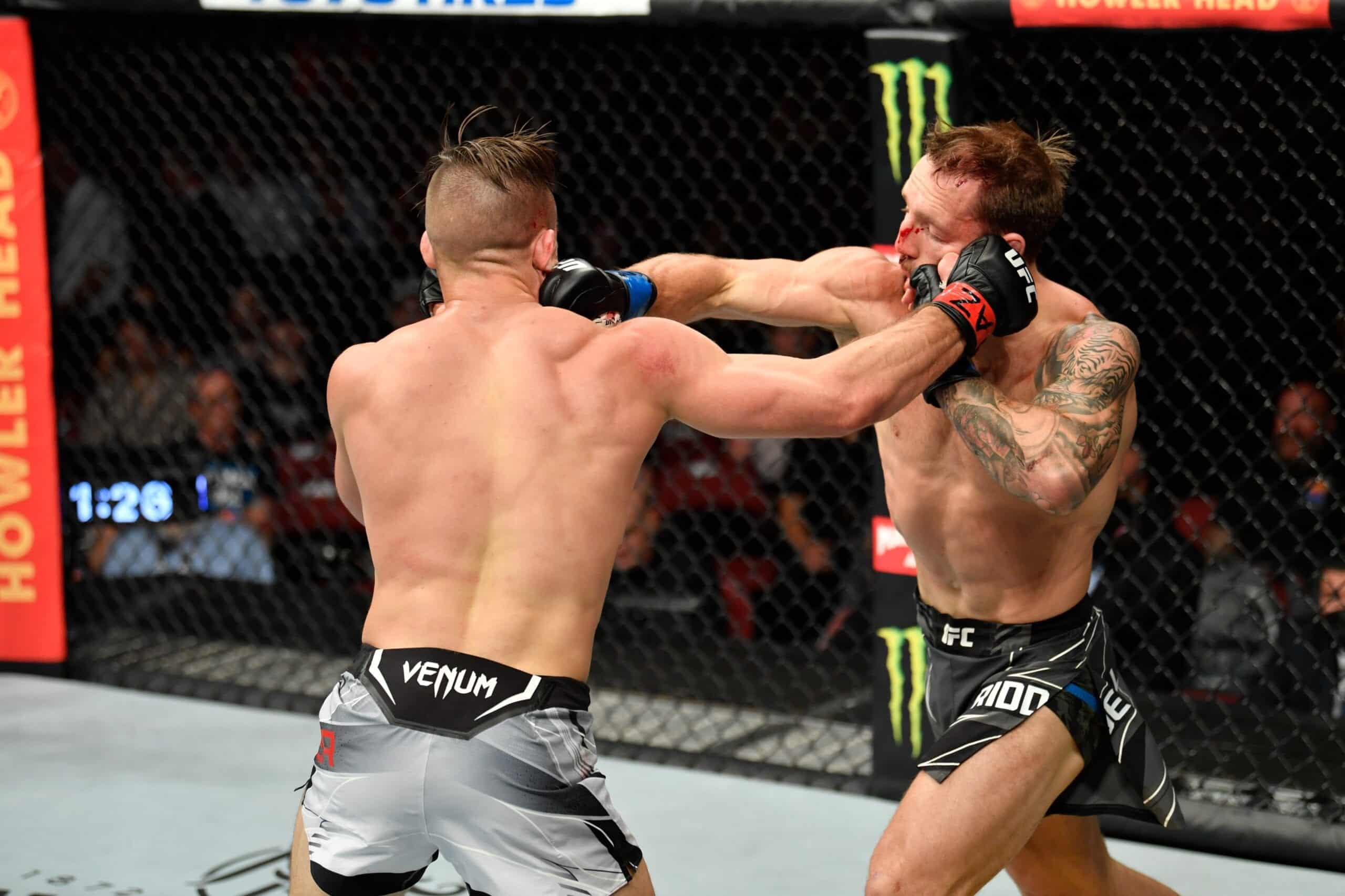 Brad Riddell Takes Close Decision Win Over Drew Dober In FOTN Contender -  UFC 263 Highlights