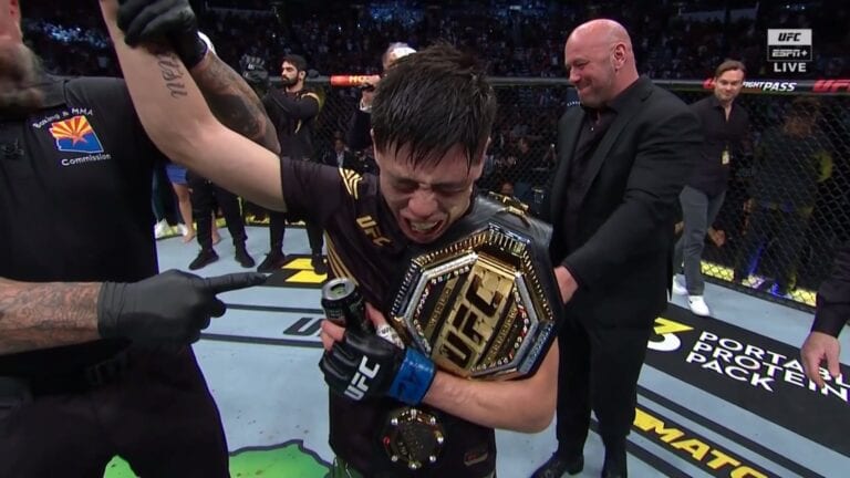 Brandon Moreno Wins Title, Submits Deiveson Figueiredo With Rear-Naked Choke – UFC 263 Highlights