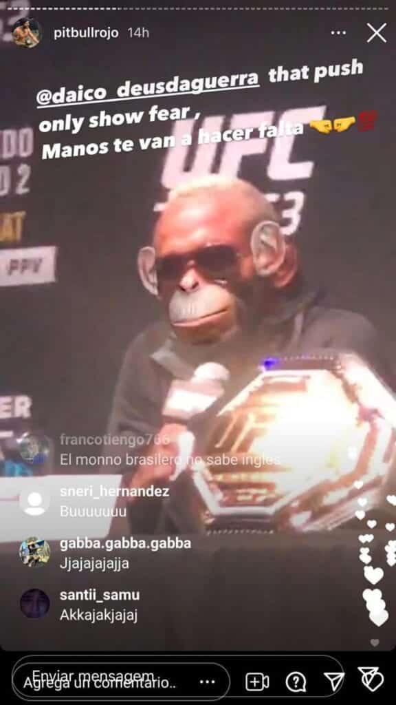 UFC Featherweight, Coach Marcelo Rojo Posts Racist Images Aimed At Deiveson Figueiredo 2 Rojo