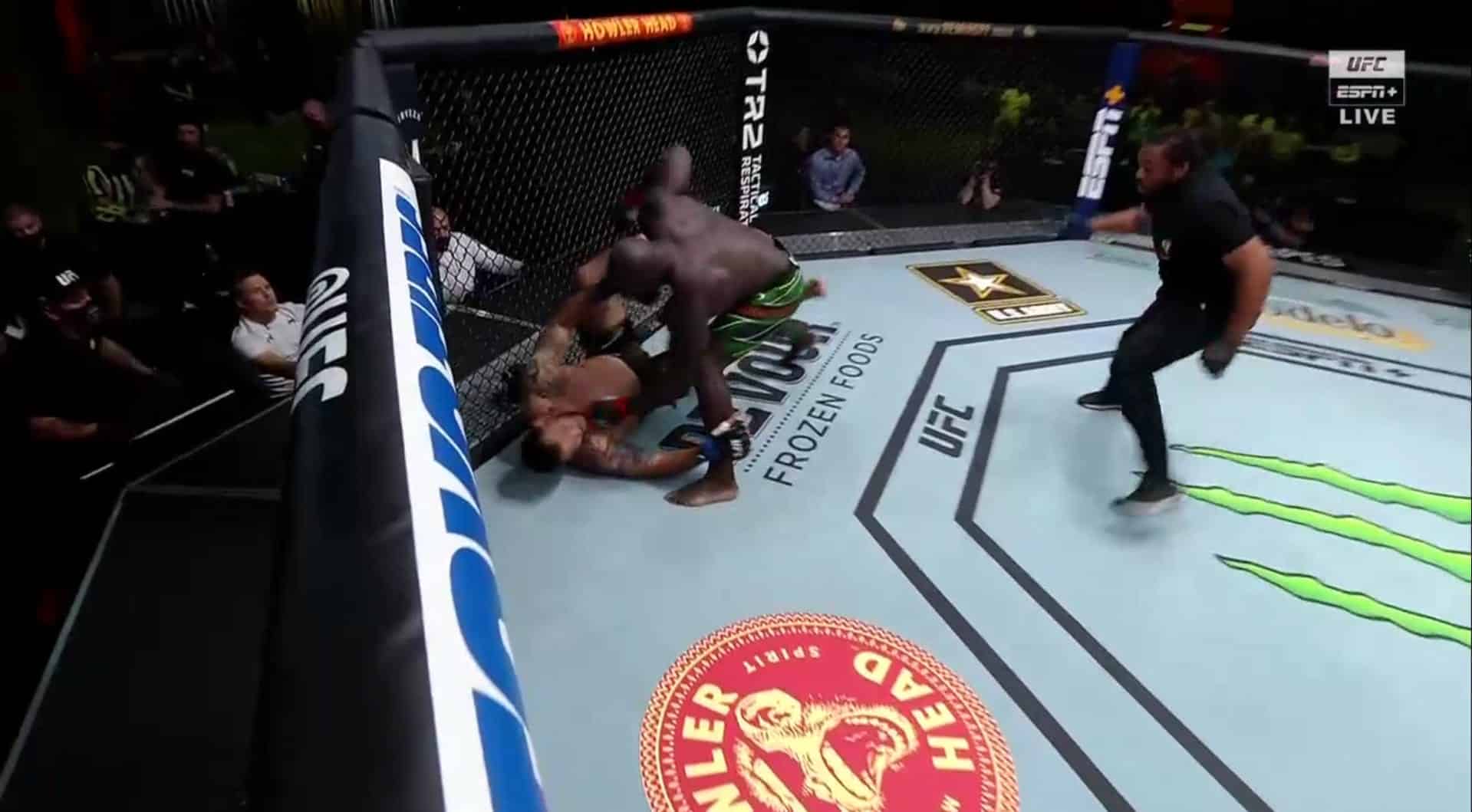 Jairzinho Rozenstruik Stops Augusto Sakai With Buzzer Beating First Round Knockout - UFC Vegas 28 Highlights 1 Rozenstruik