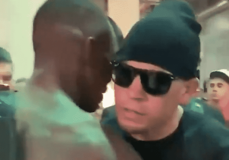 Video: Israel Adesanya, Nate Diaz Embrace Each Other Backstage After UFC 263