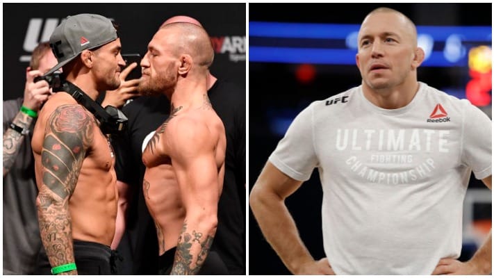 Georges St-Pierre Predicts Dustin Poirier vs. Conor McGregor III