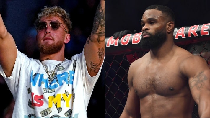 Jake Paul and Tyron Woodley Face-Off for First Time Since Fight Booking