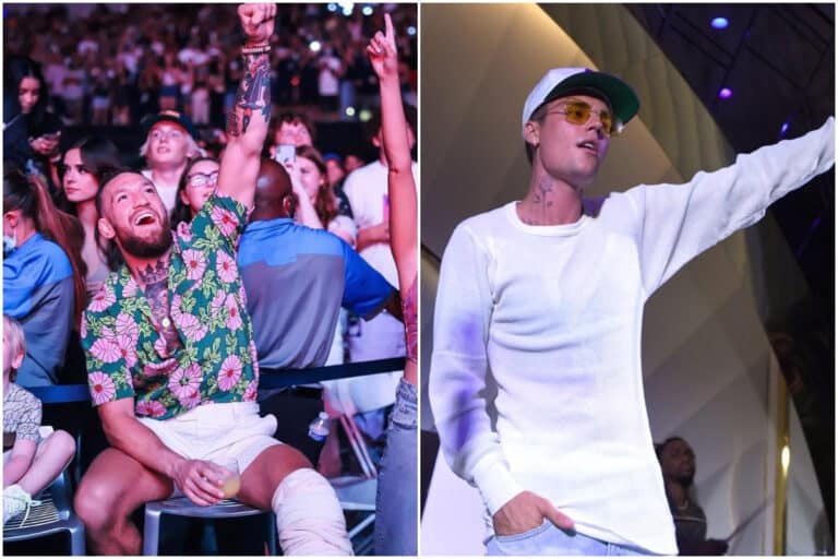 Conor McGregor Attends Justin Bieber ‘Freedom’ Concert In California With His Family
