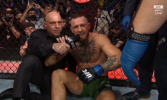 Dustin Poirier Takes TKO Win As Conor McGregor Suffers Leg Injury – UFC 264 Highlights