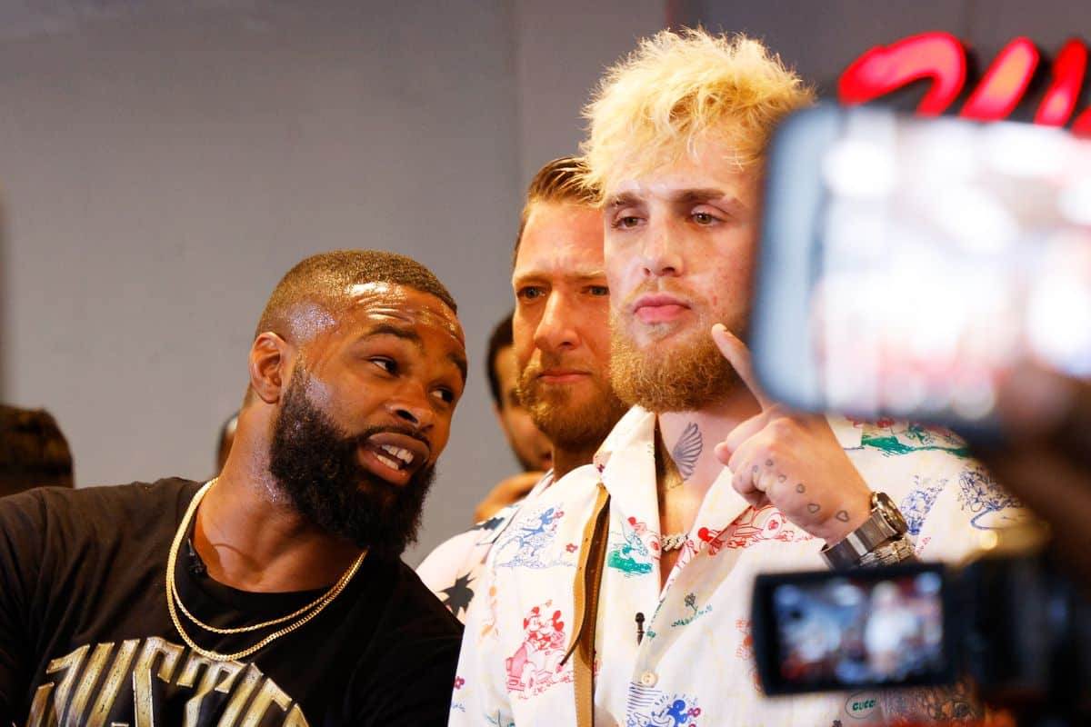 Jake Paul Reacts To Tyron Woodley Training With Floyd Mayweather 1 Paul