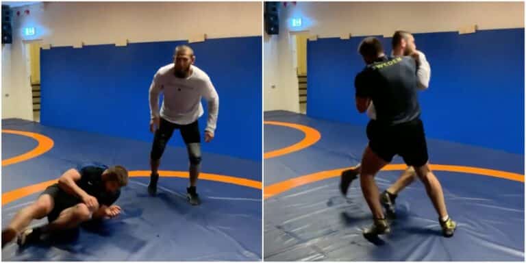 Video – Khamzat Chimaev Posts Explosive Training Footage Ahead Of Octagon Return At UFC 267