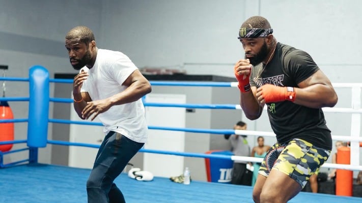 Tyron Woodley Trains with Floyd Mayweather Ahead of Jake Paul Fight