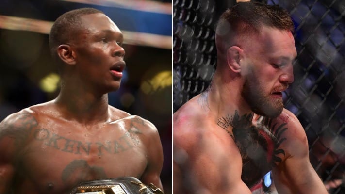 Israel Adesanya Shares Live Reaction to Conor McGregor’s Leg Break