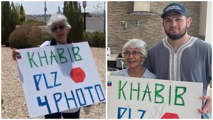 ‘Khabib Plz Stop For 4 Photo’: 66-year-old Woman Withstands Vegas Heat To Meet Her Hero