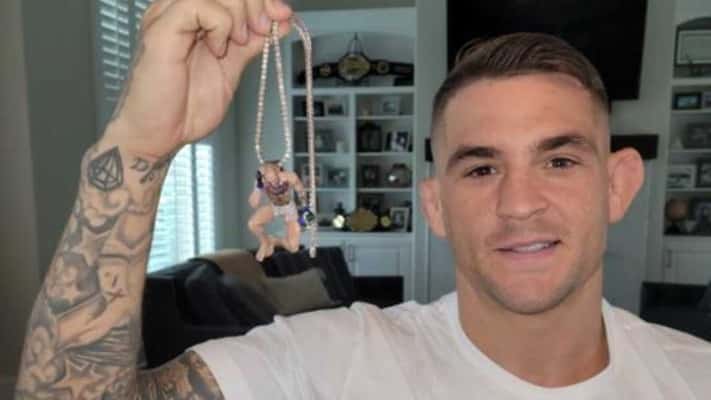 Dustin Poirier Receives ‘Sleepy McGregor’ Chain, Will Auction it for Charity