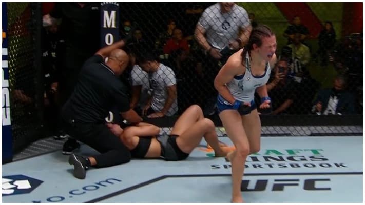 Miesha Tate Stops Marion Reneau – UFC Vegas 31 Highlights