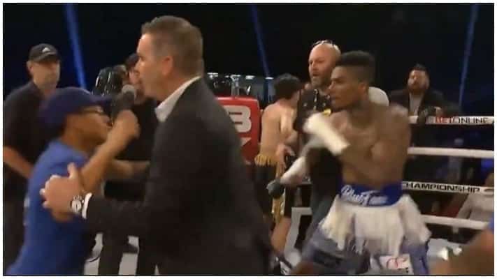 VIDEO | Fan Attacks Blueface After Celebrity Boxing Bout At BKFC 19