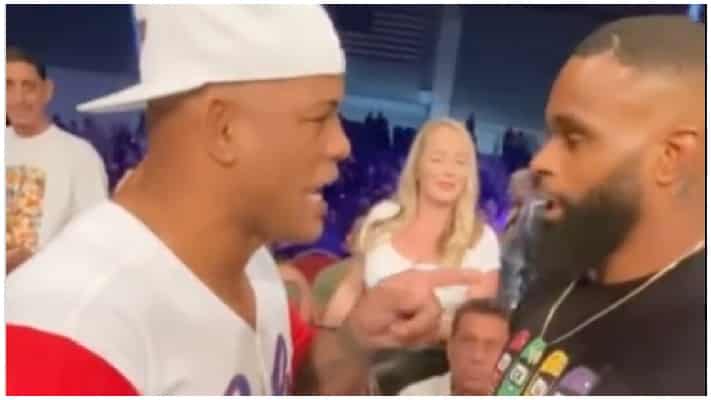 VIDEO | Hector Lombard & Tyron Woodley Get Heated Over A Girl At BKFC 19
