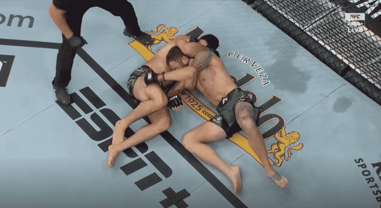 Vicente Luque Stops Michael Chiesa With Slick First Round D’Arce Choke – UFC 265 Highlights