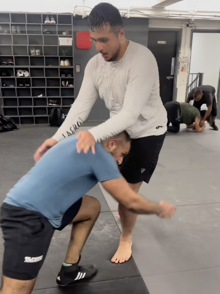 Study the double-leg before going to Jiu-Jitsu training tonight