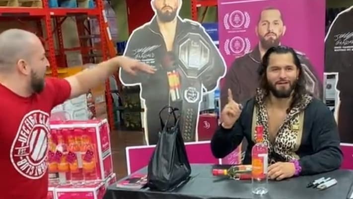 Jorge Masvidal Shocked By Bruce Buffer Impersonator at Fan Signing