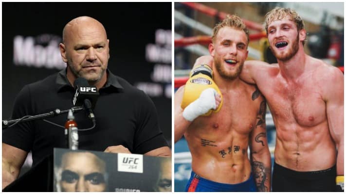 Dana White Explains Why He Upgraded Logan & Jake Paul’s UFC 264 Tickets