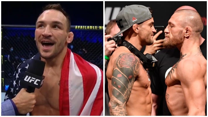 Michael Chandler Advises Dustin Poirier To Wait For Conor McGregor