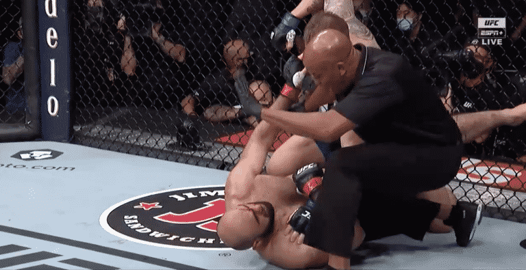 Chris Daukaus Flattens Shamil Abdurakhimov With Second Round Knockout – UFC 266 Highlights