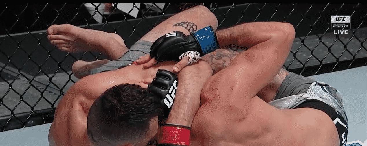 Julian Erosa Wraps Up Charles Jourdain With D'Arce Choke - UFC Vegas 36 Highlights 1 Erosa