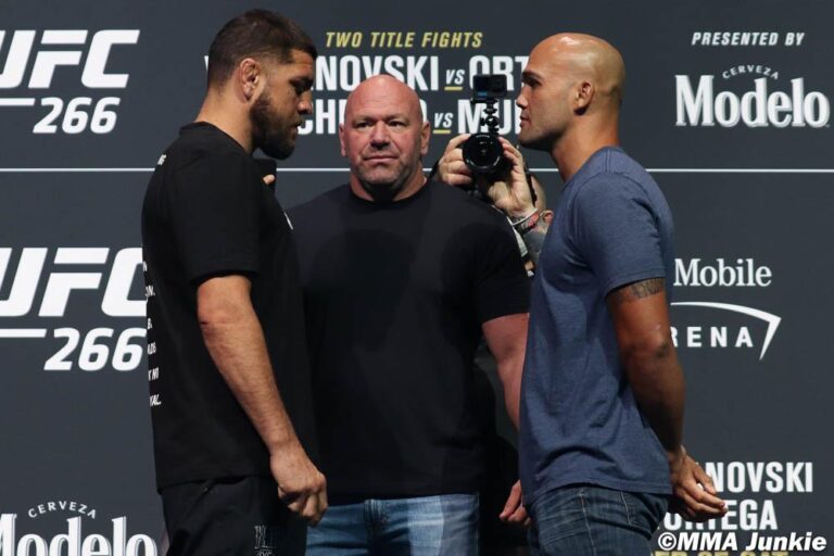 VIDEO | Nick Diaz & Robbie Lawler Final Faceoff Before UFC 266