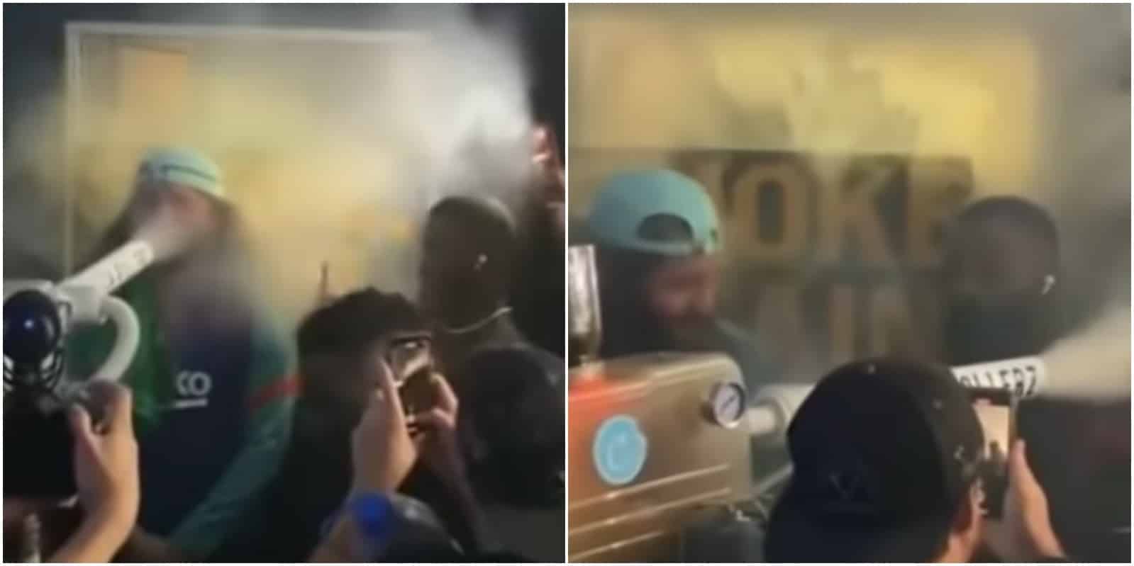 VIDEO | Jorge Masvidal, Tyron Woodley Party And Blast Smoke Cannon At High Rollerz Event 1 Jorge Masvidal