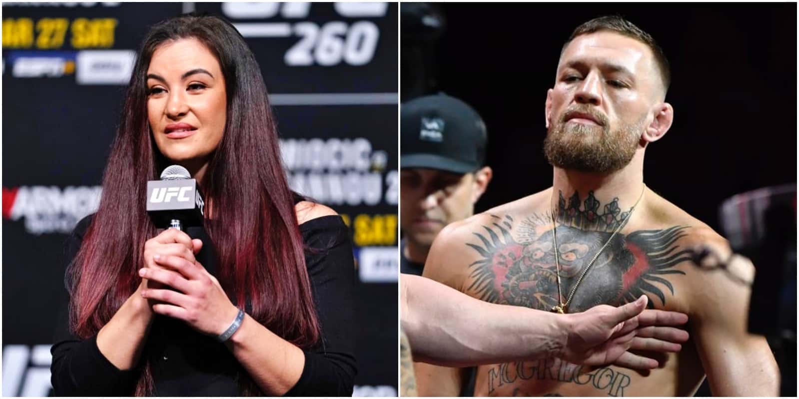 Miesha Tate Calls Conor McGregor A 'Spoiled Little Toddler' Following VMA Awards Altercation 1 McGregor