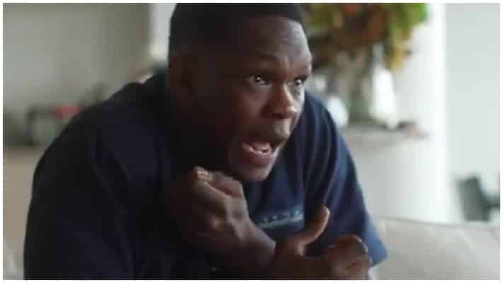 VIDEO | Israel Adesanya Freaks Out During Volkanovski vs Ortega 1 Israel Adesanya