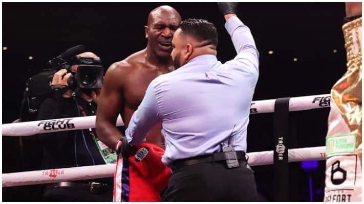 Evander Holyfield Protests Quick Stoppage, Still Wants Mike Tyson Trilogy