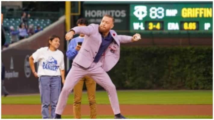 VIDEO | Conor McGregor Throws Terrible First Pitch
