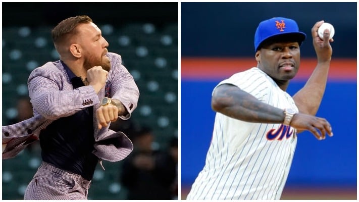 Conor McGregor Fumes At 50 Cent First Pitch Comparisons 1 Conor McGregor
