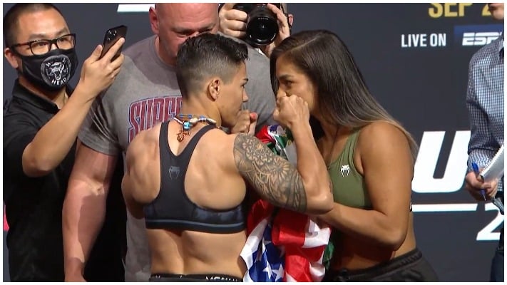 Jessica Andrade Stops Cynthia Calvillo In Round One – UFC 266 Results