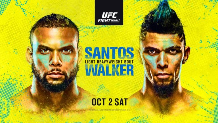 UFC Vegas 38 Results: Santos vs. Walker