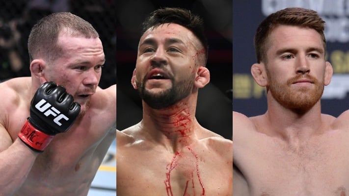 EXCLUSIVE | Pedro Munhoz 'Excited' For Yan vs. Sandhagen Interim Title Bout 1 Petr Yan Pedro Munhoz Cory Sandhagen