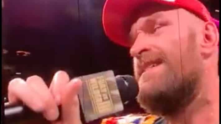 Tyson Fury Sings After Trilogy Win, Says Deontay Wilder Didn’t Show Respect After Fight
