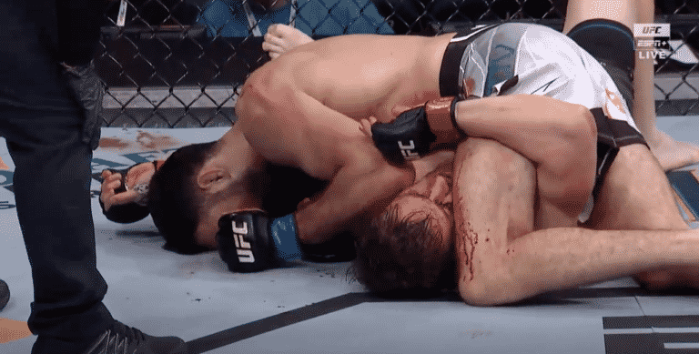 Nassourdine Imavov Slices Through Edmen Shahbazyan With Crucifix Elbows – UFC 268 Highlights