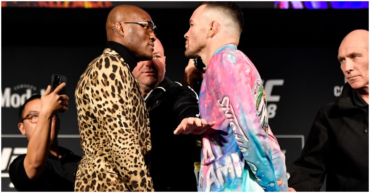 VIDEO | Kamaru Usman Pushes Colby Covington During Face-Off 1 Kamaru Usman