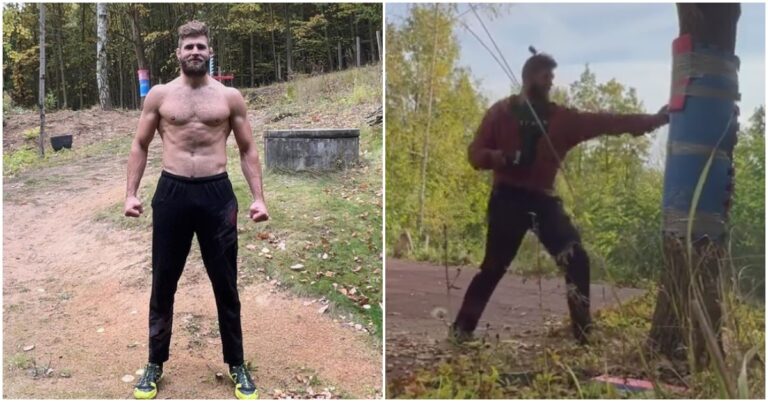 Jiri Prochazka Prepares To Fight By Hitting A Tree 500 Times Per Day