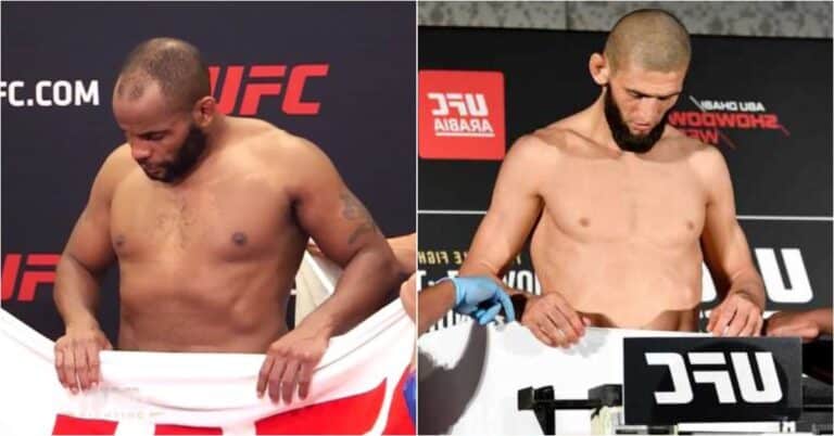 Daniel Cormier ‘Proud’ Of Khamzat Chimaev For Pushing Down On Towel At UFC 267 Weigh-Ins