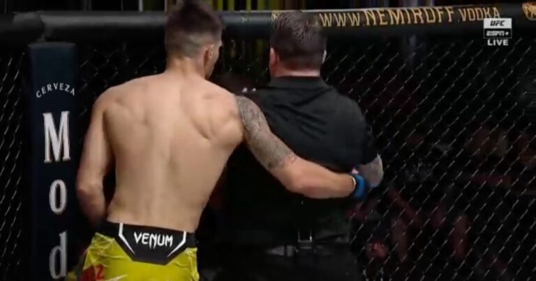 Joel Alvarez Stops Thiago Moises With First Round Strikes – UFC Vegas 42 Highlights