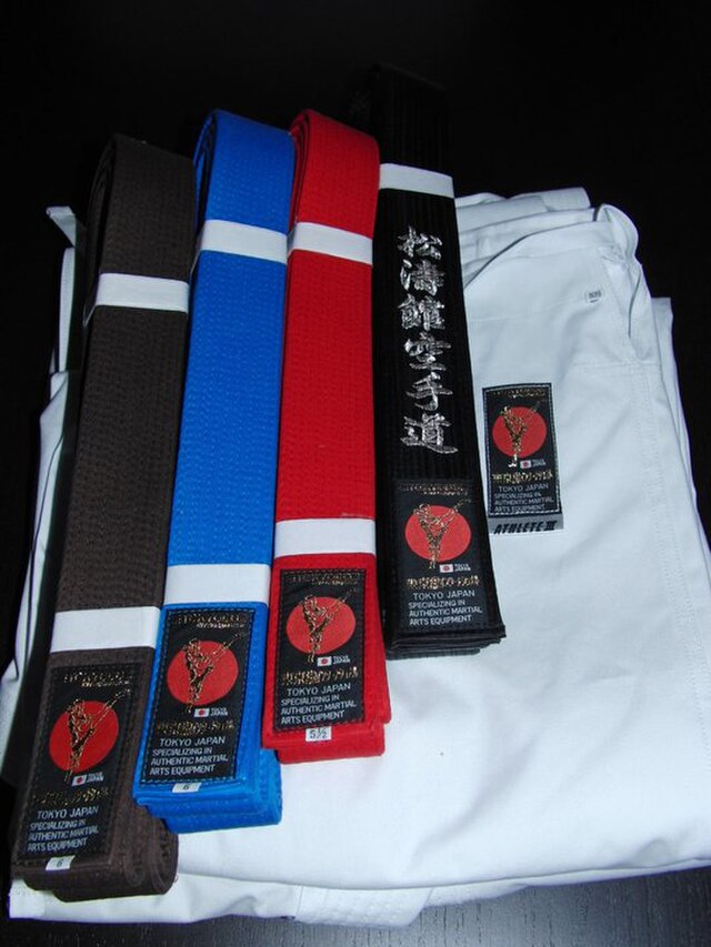 Karate Belt Order - Kyū and Dan Belt System 2 Karate Belts
