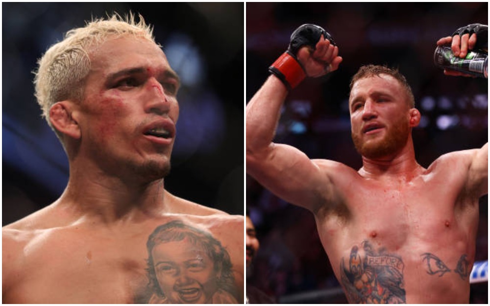 Charles Oliveira & Justin Gaethje Share a Humble Moment Backstage After UFC 269 1 Justin Gaethje