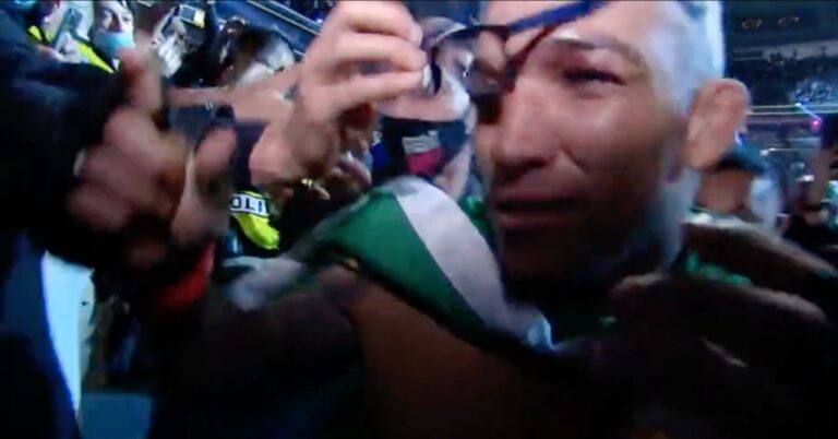 VIDEO | Fan Steals Charles Oliveira’s Glasses Following UFC 269 Title Defense
